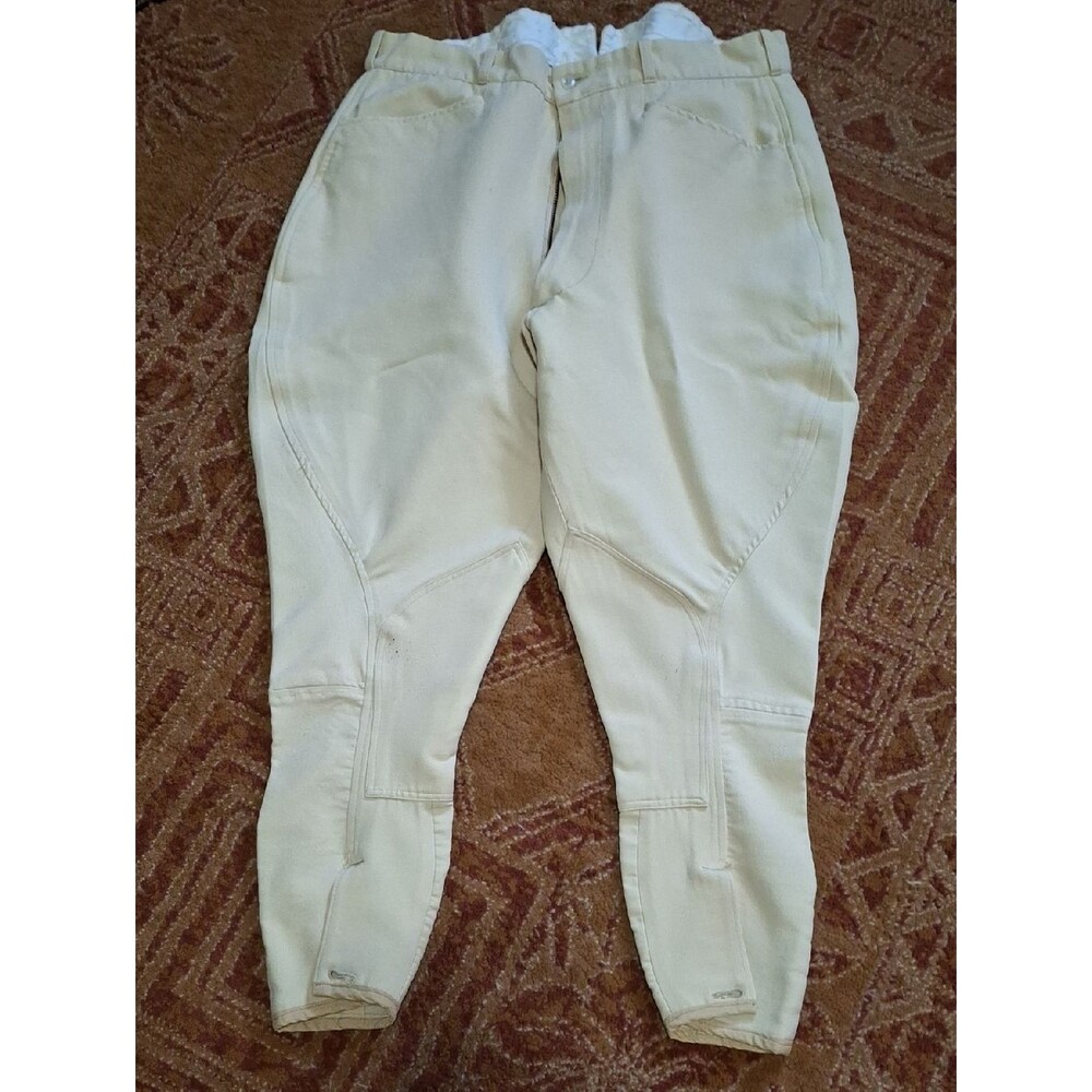 Performance Cream Riding Breeches for Men (Mgs215)